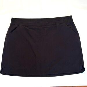 32 Degree Cool Womens Black Skort Skirt Elastic Waist Size XXL Athletic